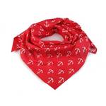 Bavlněný šátek drobné kotvičky na červené
