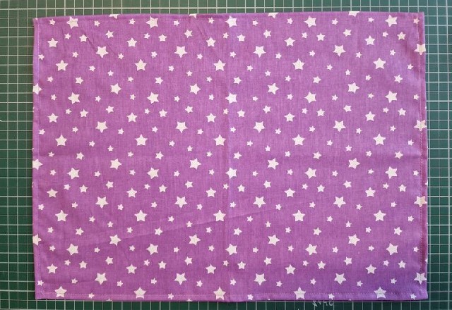 Bavlněný pytlík na přezůvky 29x40cm - Hvězdičky na fialové