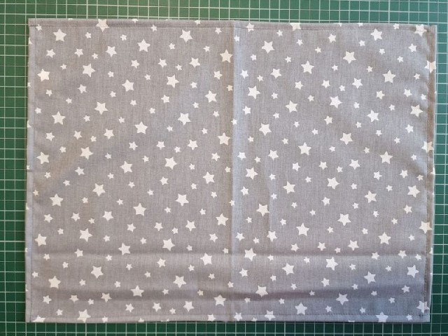 Bavlněný pytlík na přezůvky 29x40cm - Hvězdičky na šedé