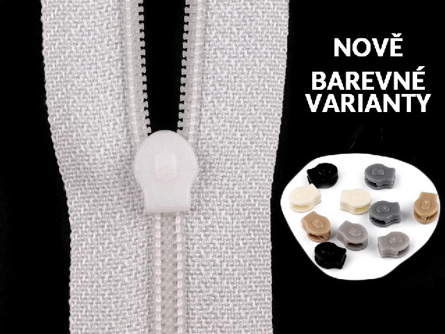 Jezdec ke spirálovým zipům 3mm (bez aretace)