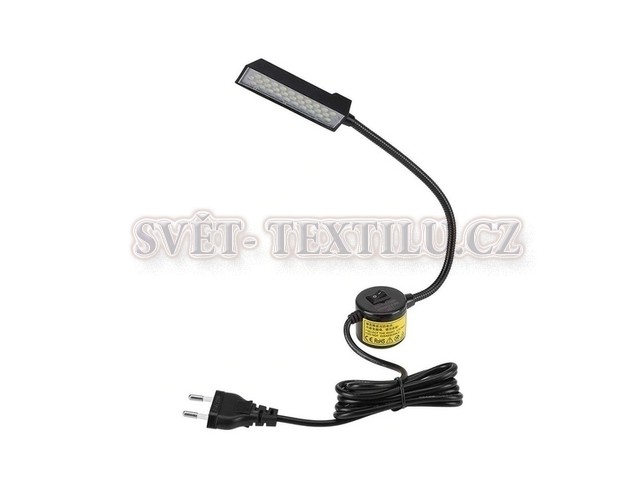 LED pracovní lampa k šicímu stroji 30 LED s magnetem - černá