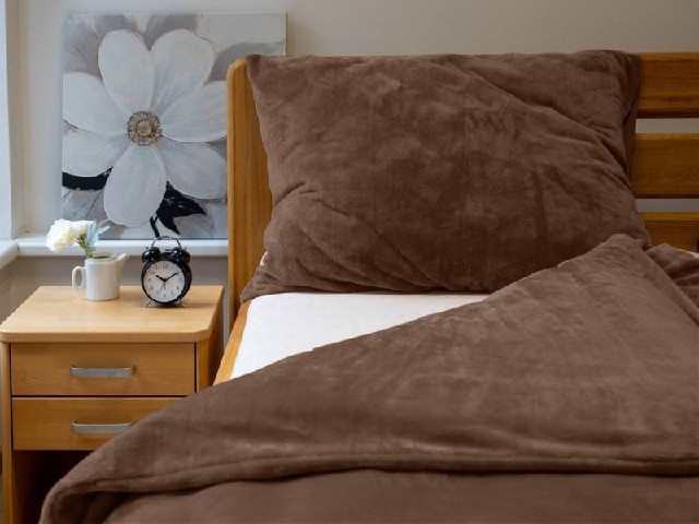 Mikroflanelové povlečení - čokoládová