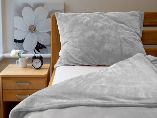 Mikroflanelové povlečení - šedá