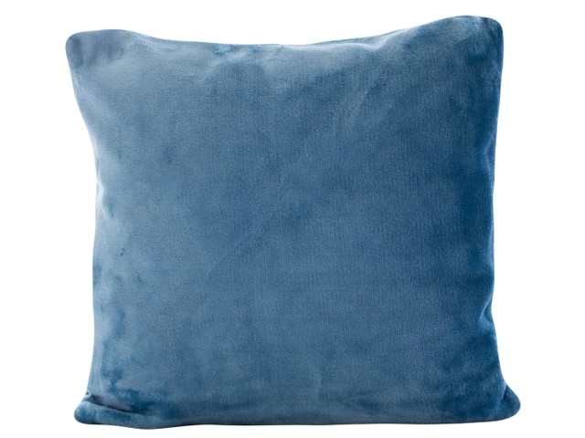 Mikroplyšový povlak na polštář 40y40cm - modrá