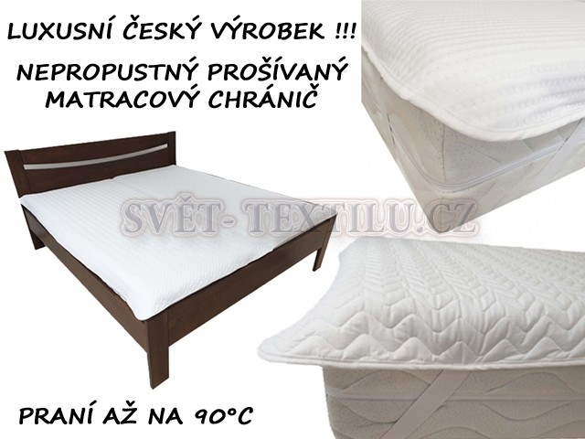  Nepropustný prošívaný chránič 80x220 cm