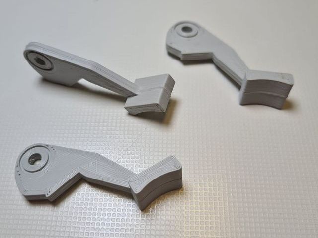 Páčka zdvihu patky Veritas 8014-44/Columba šedá - druhovýroba