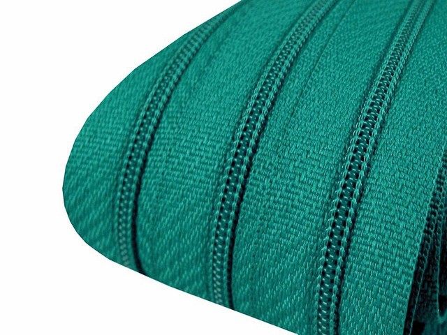 Petrolejový spirálový zip 3mm - metráž