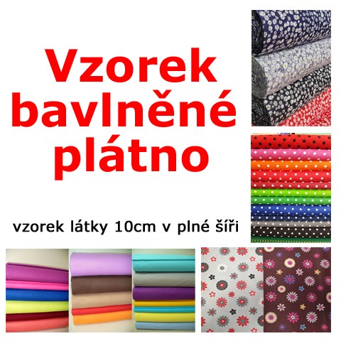 Vzorek - bavlněné plátno