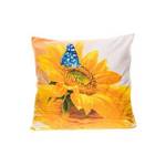 3D povlak na polštář 43x43cm - Motýl na kytce 3D povlak na polštář 43x43cm - Motýl na kytce
