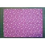 Bavlněný pytlík na přezůvky 29x40cm - Hvězdičky na fialové Bavlněný pytlík na přezůvky 29x40cm - Hvězdičky na fialové