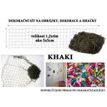 Khaki dekorační síť na zeď 4x1,2m oko 5x5cm Khaki dekorační síť na zeď 4x1,2m oko 5x5cm