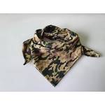 Motorkářský bavlněný šátek 90x90cm Maskáč khaki podklad Motorkářský bavlněný šátek 90x90cm Maskáč khaki podklad