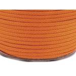 Oděvní šňůra PES O4 mm - oranžová Oděvní šňůra PES O4 mm - oranžová