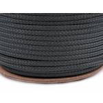 Oděvní šňůra PES O4 mm - tmavě šedá Oděvní šňůra PES O4 mm - tmavě šedá