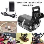 Sada motor, pedál, držák a kabel pro šicí stroje 220V 180W 0.9A