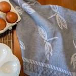 Utěrky z egyptské bavlny 3ks č.97 - Vážky na šedé