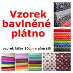 Vzorek - bavlněné plátno Vzorek - bavlněné plátno